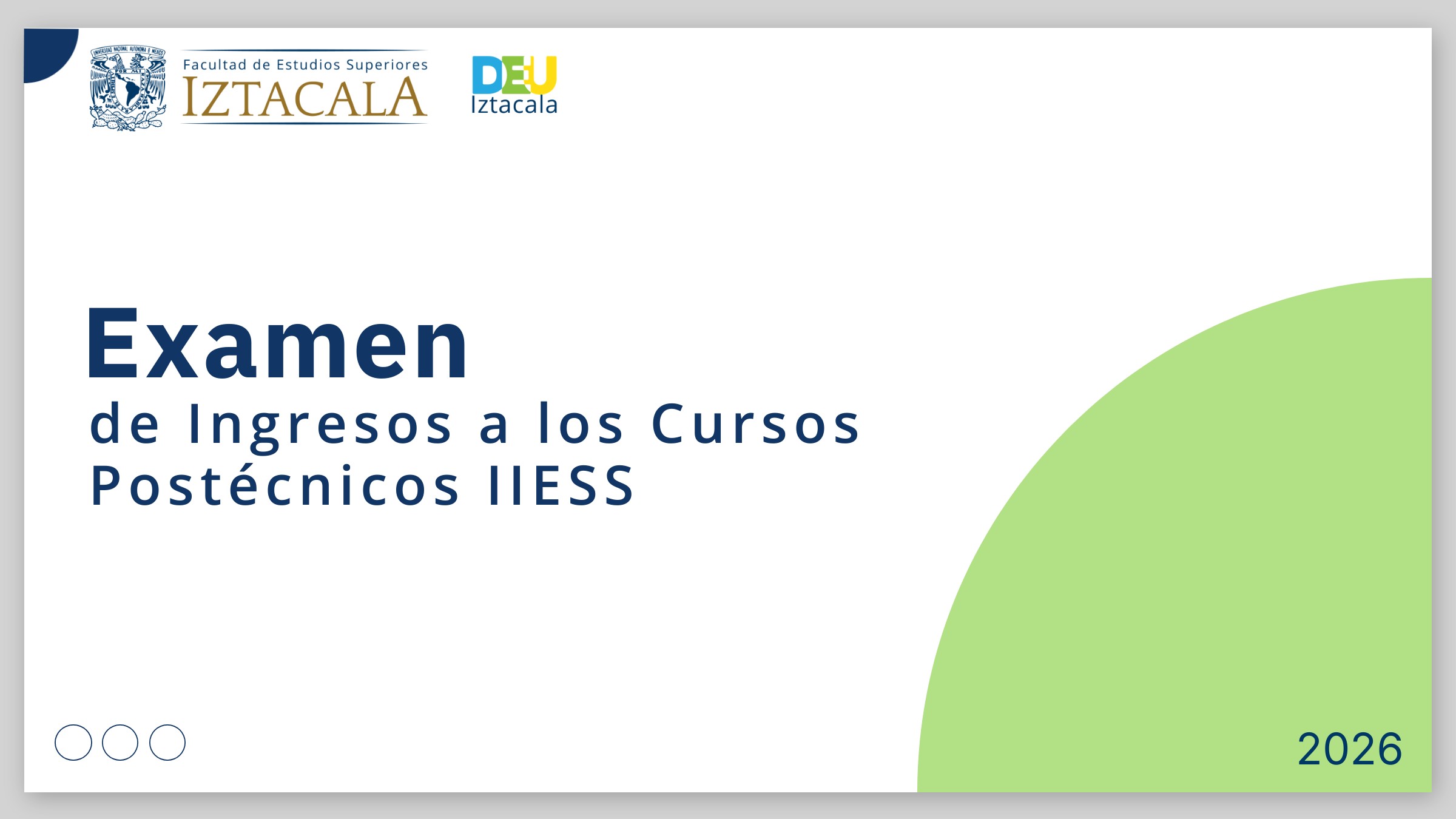 IIESS0126-Examen de Ingresos a los Cursos Postécnicos IIESS