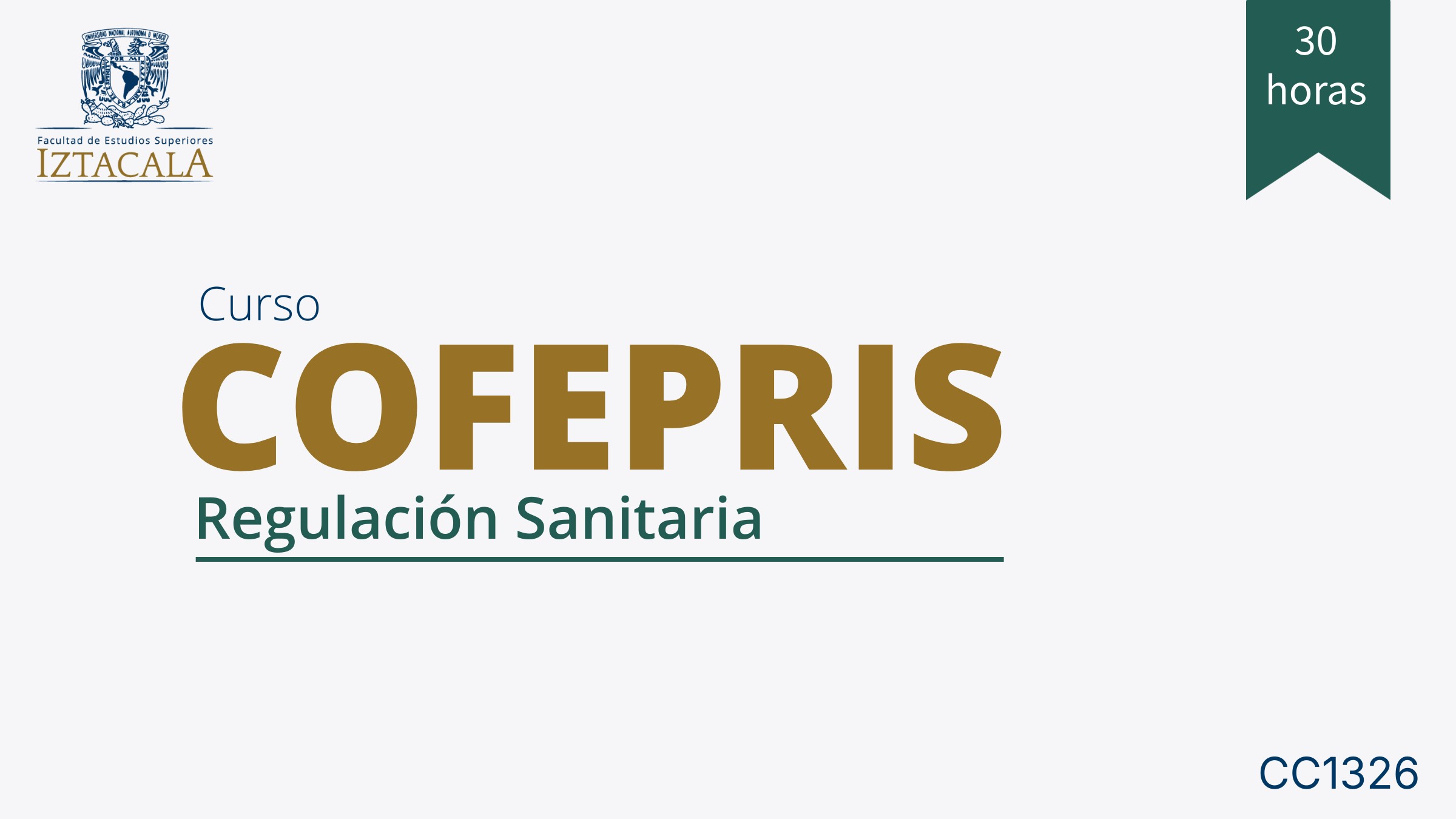 CC1326-COFEPRIS: Regulación Sanitaria