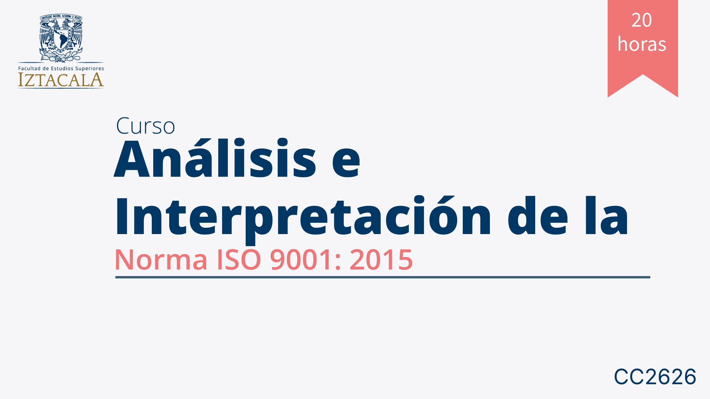 CC2626-Análisis e Interpretación de la Norma ISO 9001: 2015