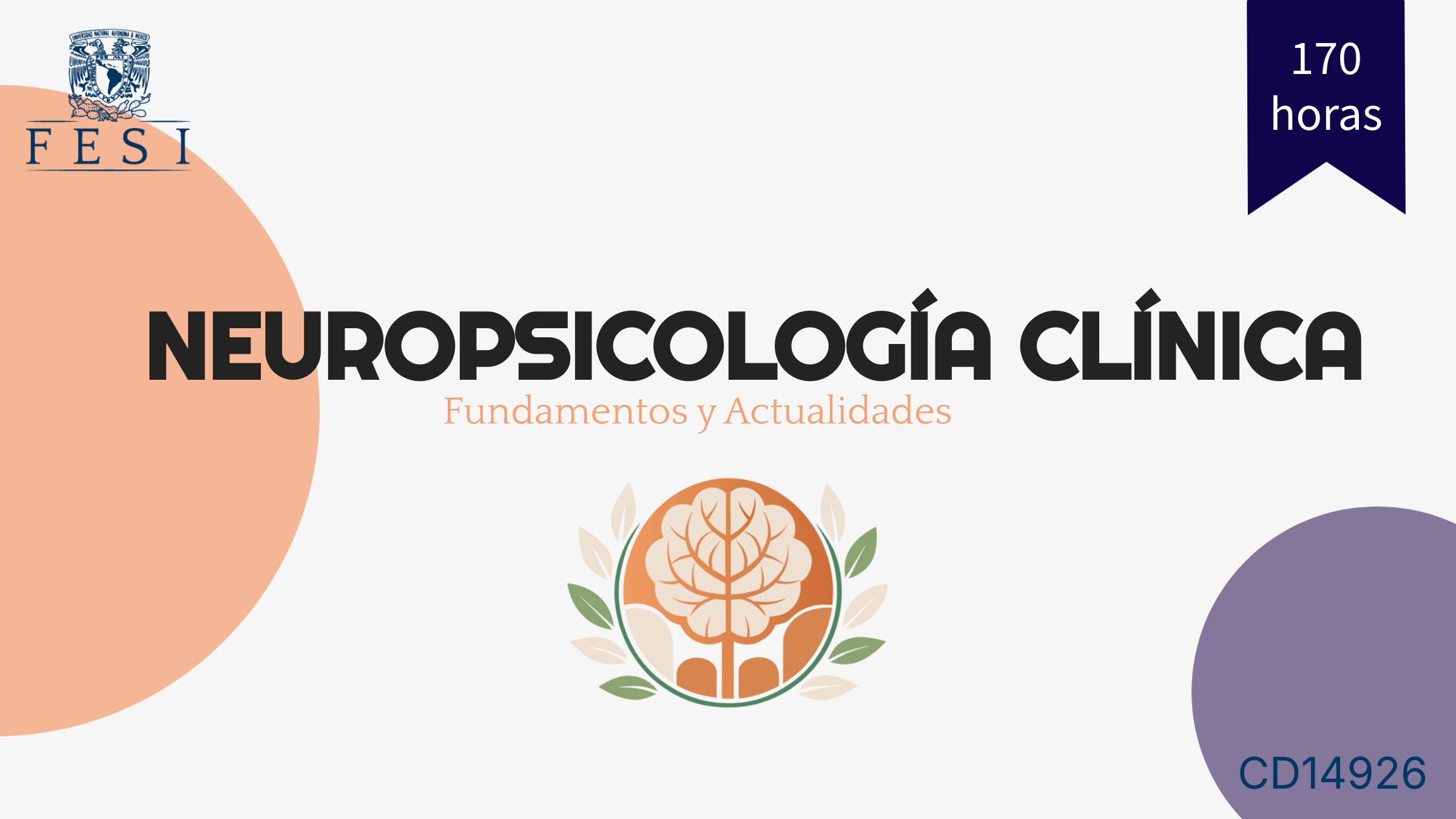 CD14926-Neuropsicología Clínica: Fundamentos y Actualidades